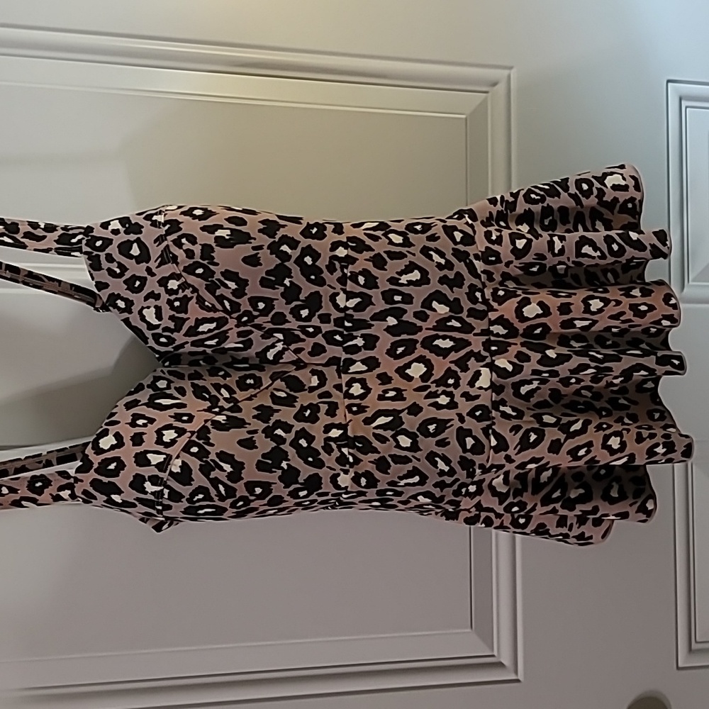 G.I.L.I. Pink and Black Bustier Peplum Swim Tankini - Picture 3 of 8
